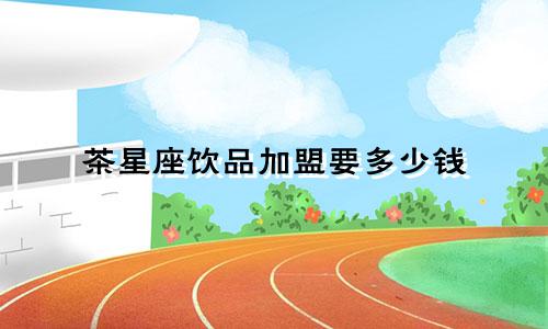 茶星座饮品加盟要多少钱