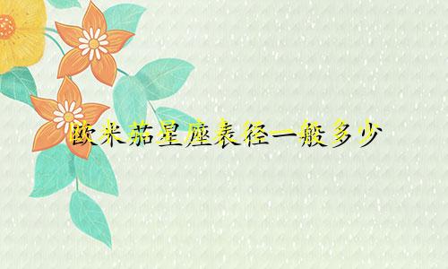 欧米茄星座表径一般多少