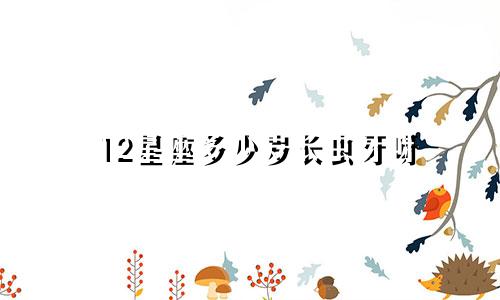 12星座多少岁长虫牙呀