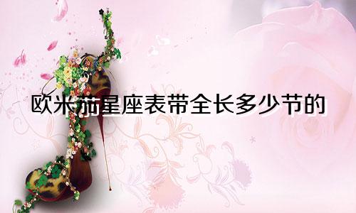 欧米茄星座表带全长多少节的