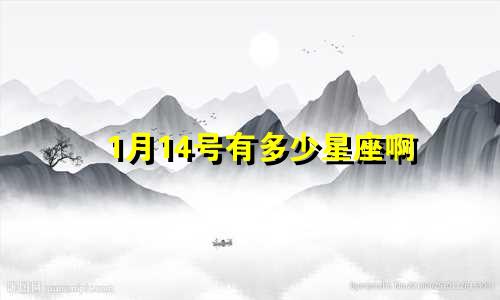 1月14号有多少星座啊