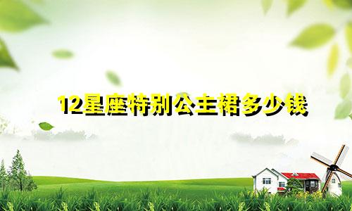 12星座特别公主裙多少钱
