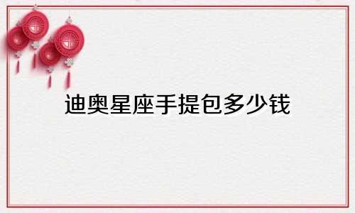 迪奥星座手提包多少钱
