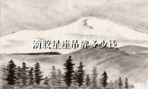 滴胶星座吊牌多少钱