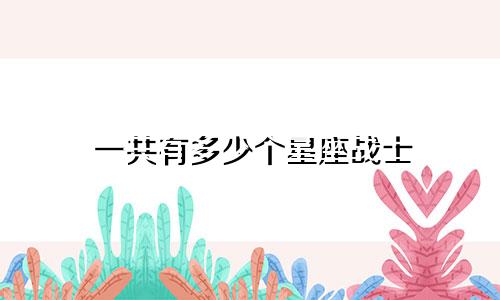 一共有多少个星座战士