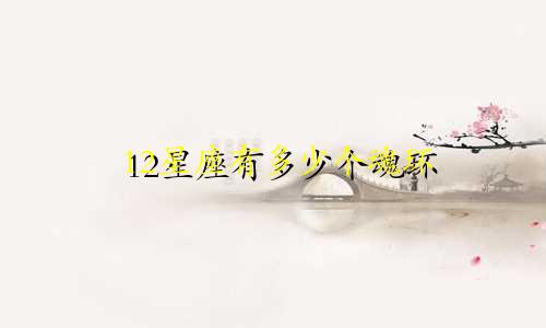 12星座有多少个魂环