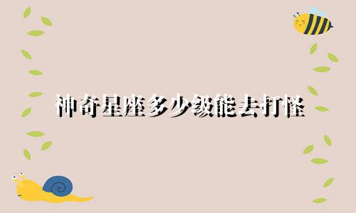 神奇星座多少级能去打怪