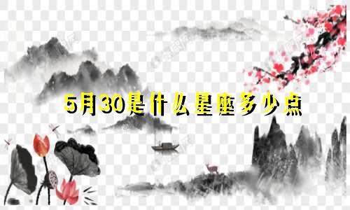 5月30是什么星座多少点