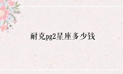 耐克pg2星座多少钱