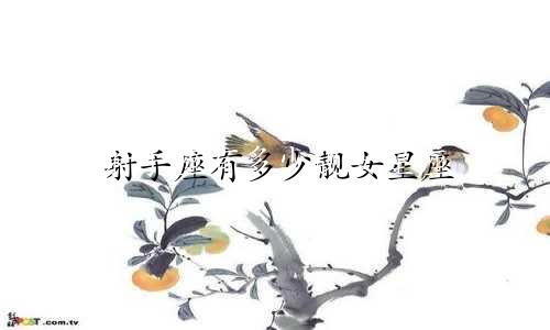射手座有多少靓女星座