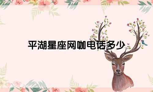 平湖星座网咖电话多少
