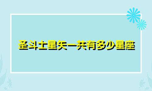 圣斗士星矢一共有多少星座
