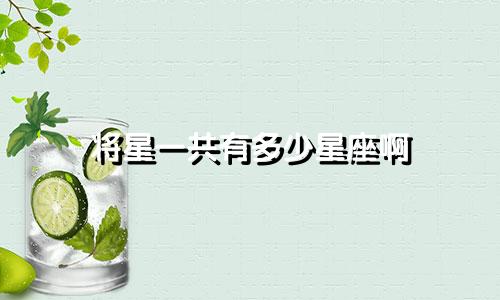 将星一共有多少星座啊