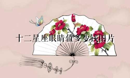 十二星座眼睛值多少钱图片