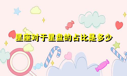 星座对于星盘的占比是多少