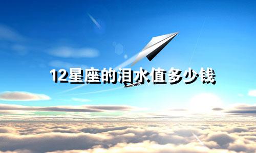 12星座的泪水值多少钱