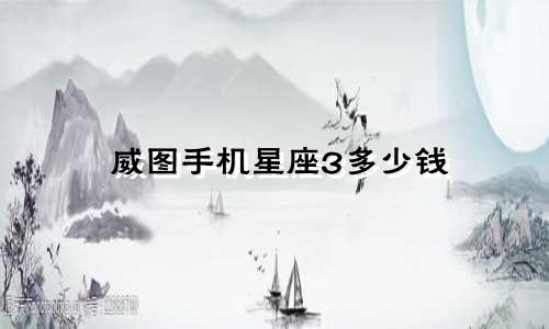 威图手机星座3多少钱