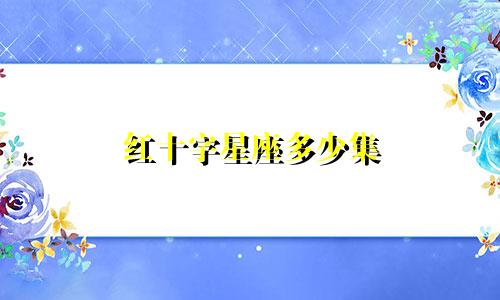 红十字星座多少集
