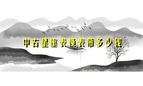 中古星座表换表带多少钱