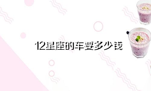 12星座的车要多少钱
