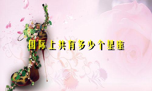 国际上共有多少个星座