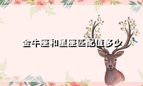 金牛座和星座匹配值多少