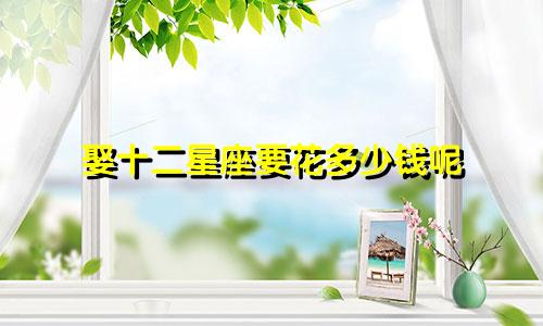娶十二星座要花多少钱呢