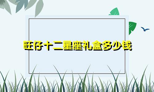 旺仔十二星座礼盒多少钱