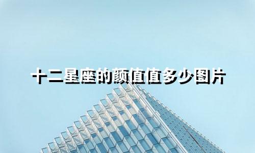 十二星座的颜值值多少图片