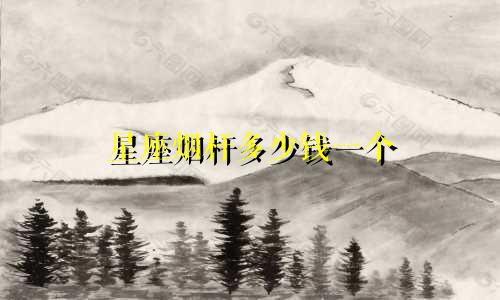 星座烟杆多少钱一个