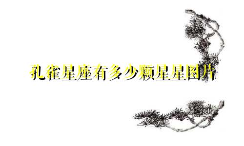 孔雀星座有多少颗星星图片