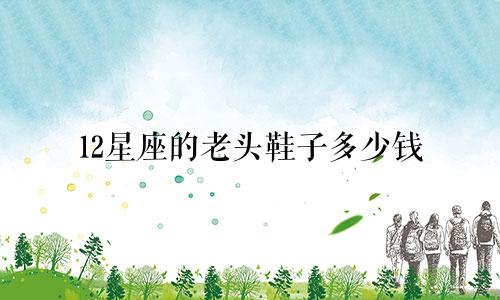 12星座的老头鞋子多少钱
