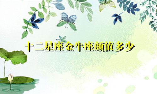 十二星座金牛座颜值多少