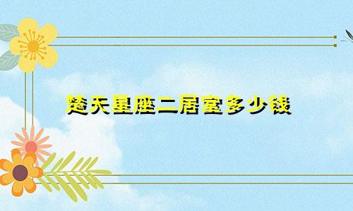 楚天星座二居室多少钱