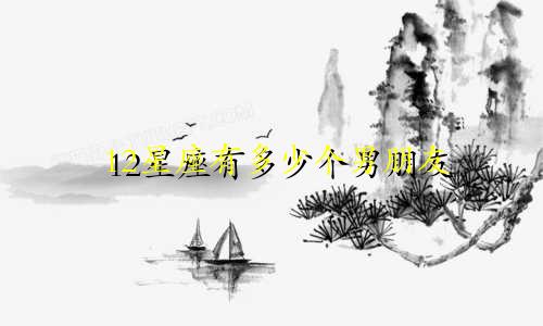 12星座有多少个男朋友