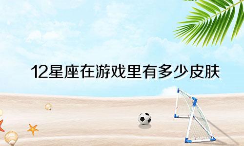 12星座在游戏里有多少皮肤