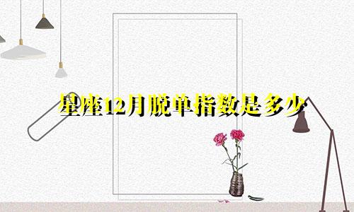 星座12月脱单指数是多少