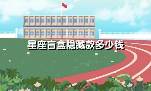 星座盲盒隐藏款多少钱