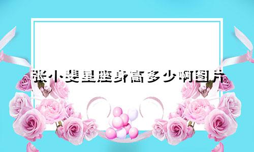 张小斐星座身高多少啊图片