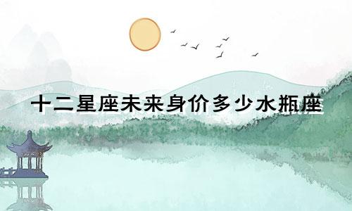 十二星座未来身价多少水瓶座