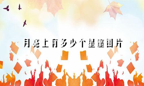 月亮上有多少个星座图片