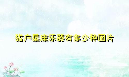 猎户星座乐器有多少种图片