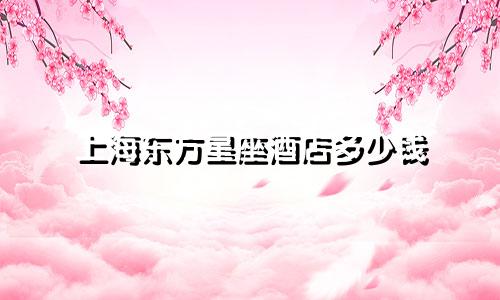 上海东方星座酒店多少钱