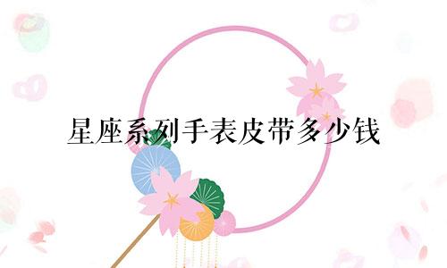 星座系列手表皮带多少钱