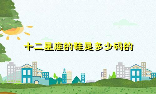 十二星座的鞋是多少码的