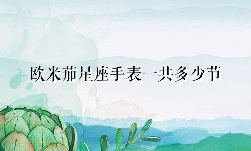 欧米茄星座手表一共多少节