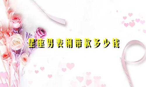 星座男表钢带款多少钱