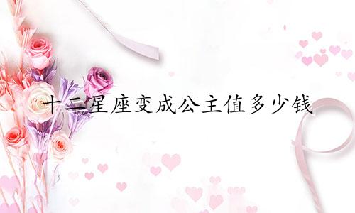 十二星座变成公主值多少钱