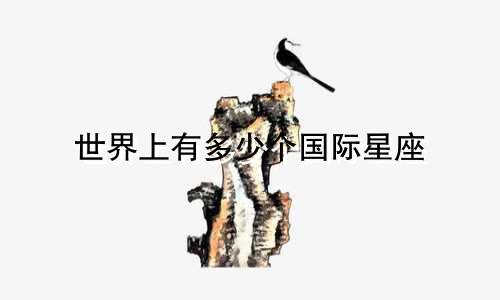 世界上有多少个国际星座