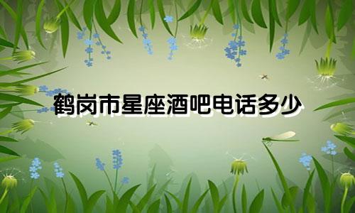 鹤岗市星座酒吧电话多少